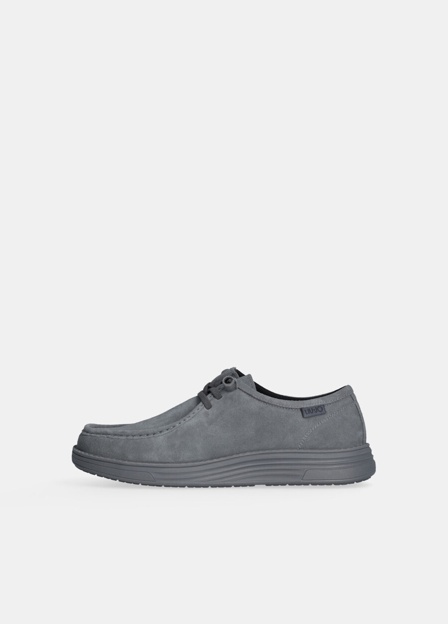 suede lace-up loafers