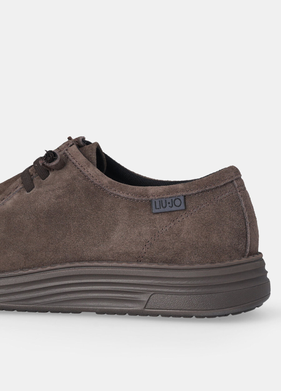 suede lace-up loafers