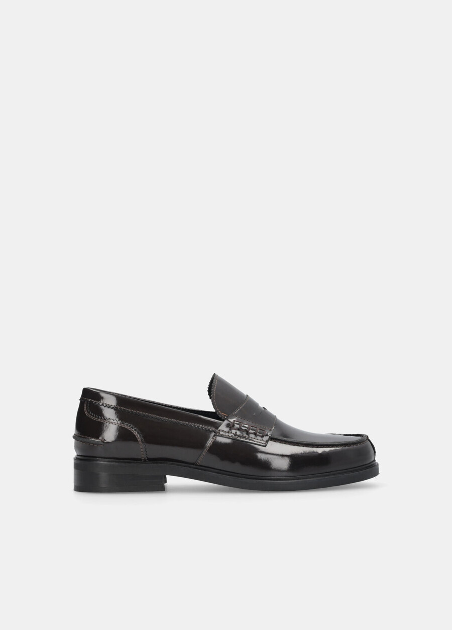mens leather loafers