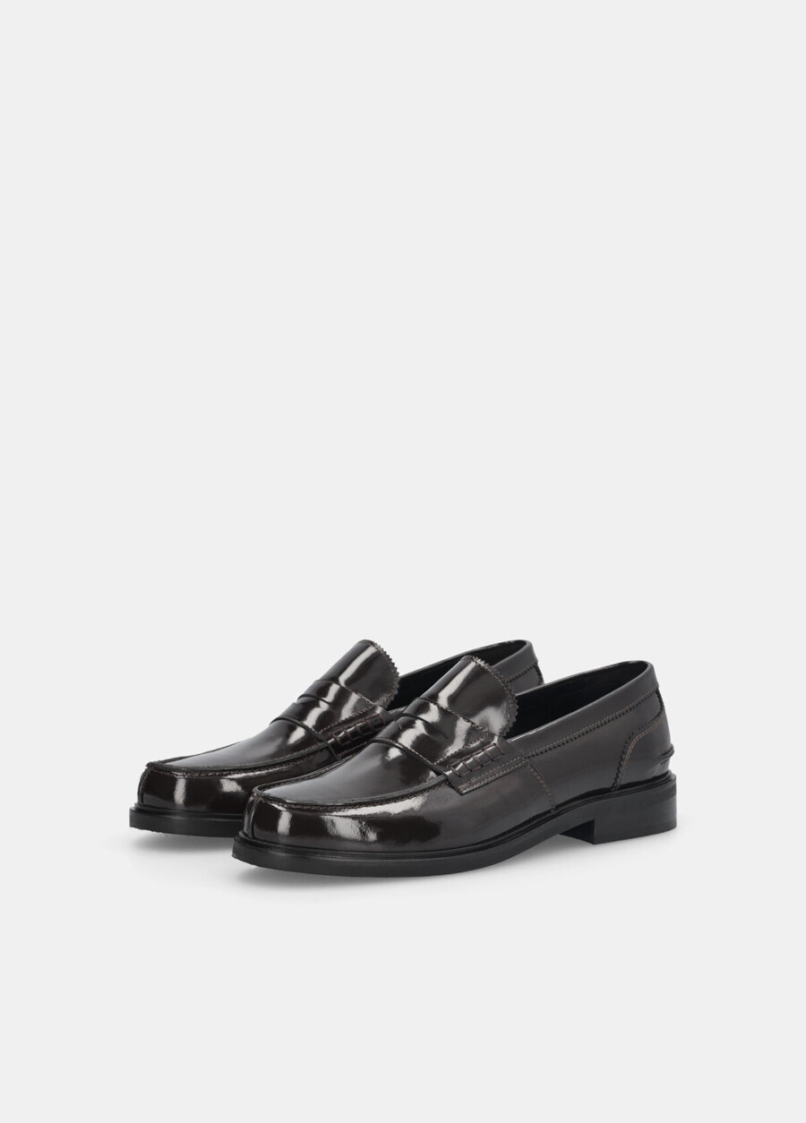 mens leather loafers