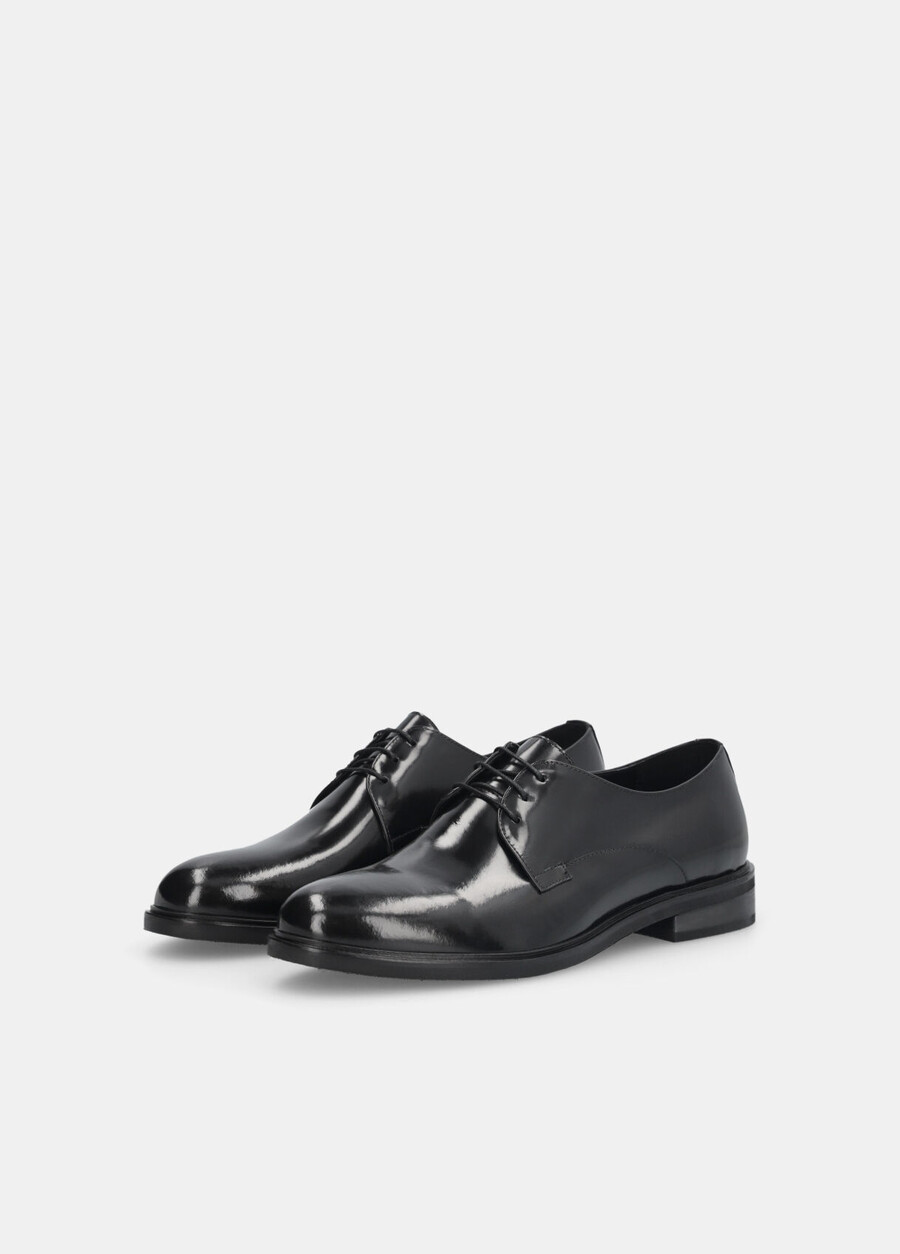 leather lace-up shoes