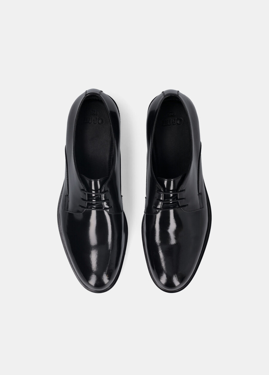 leather lace-up shoes