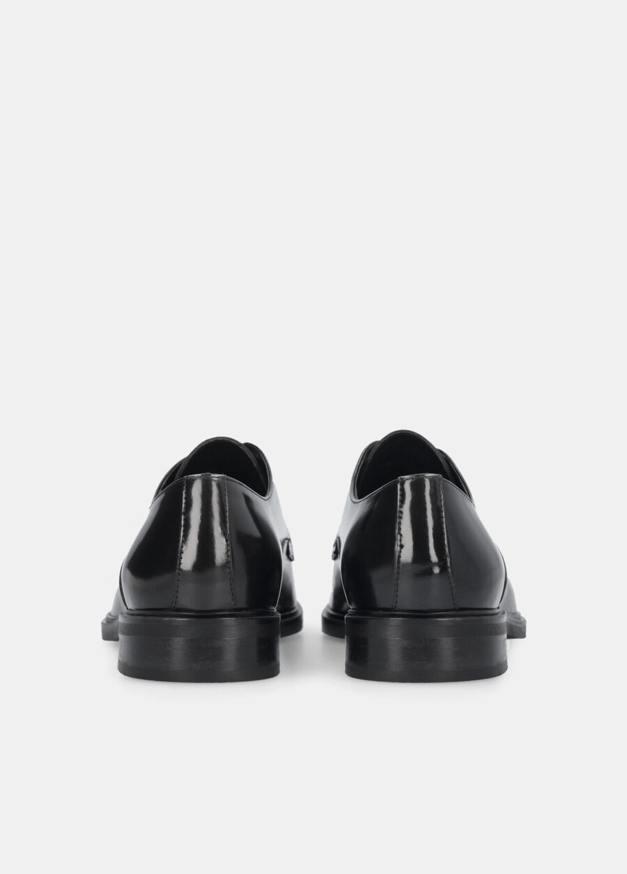 leather lace-up shoes