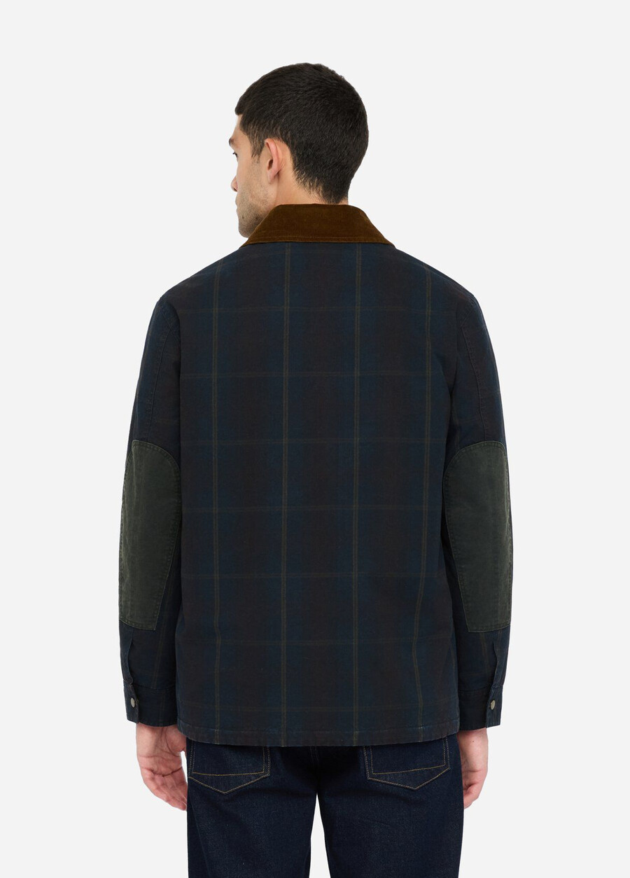 chequered fabric jacket