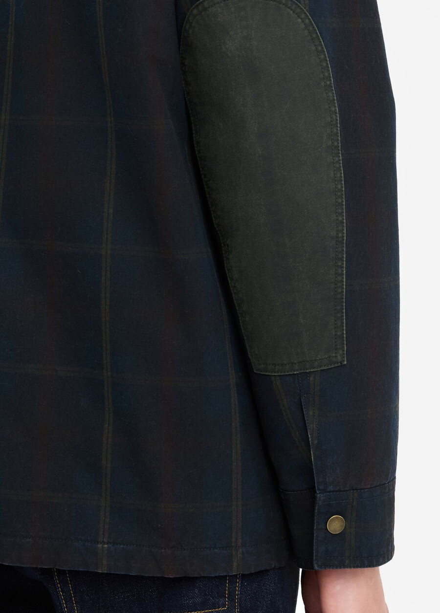 chequered fabric jacket