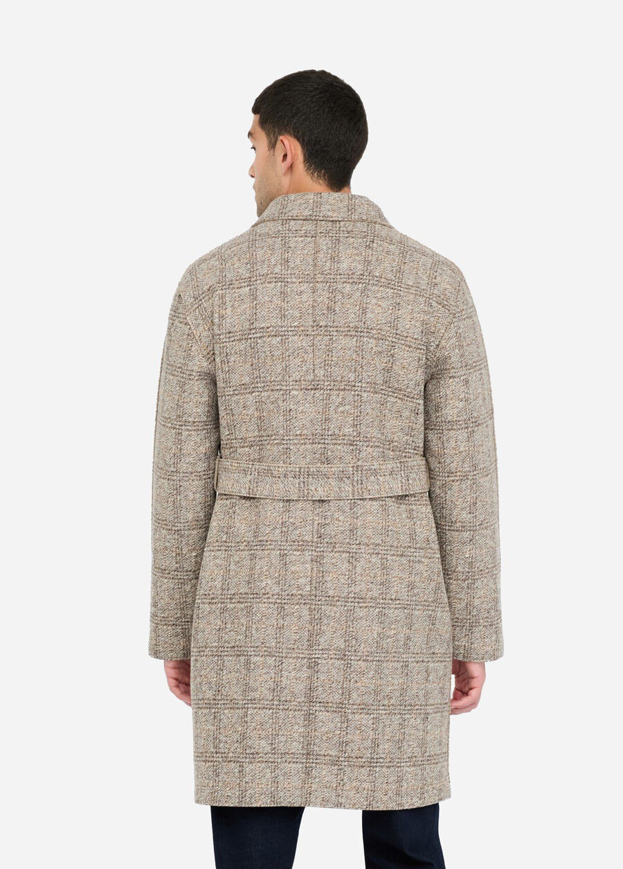 check wool coat