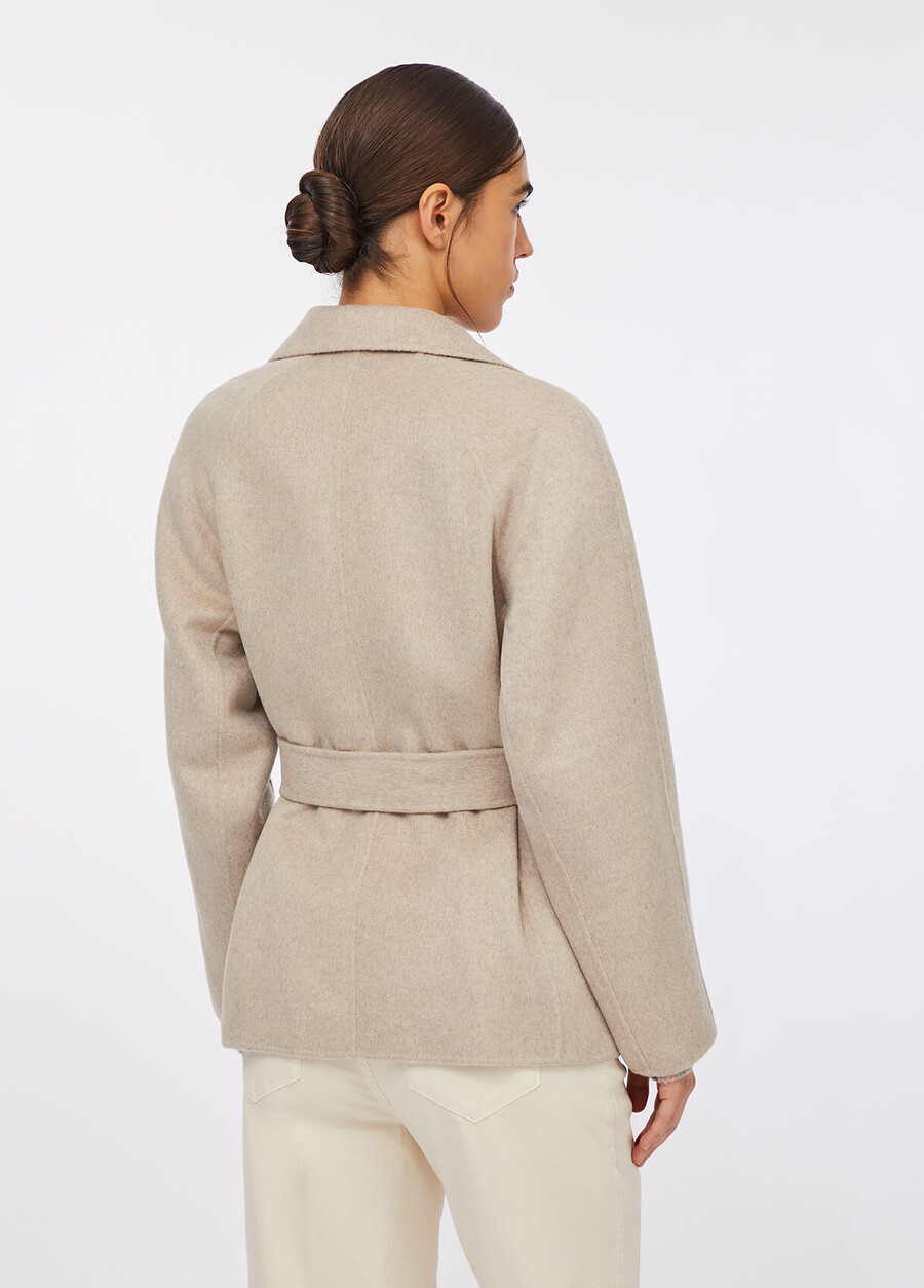 wool coat with belt