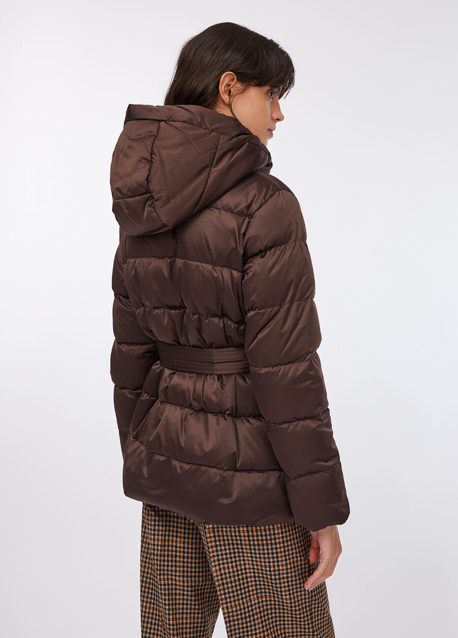 hooded down jacket