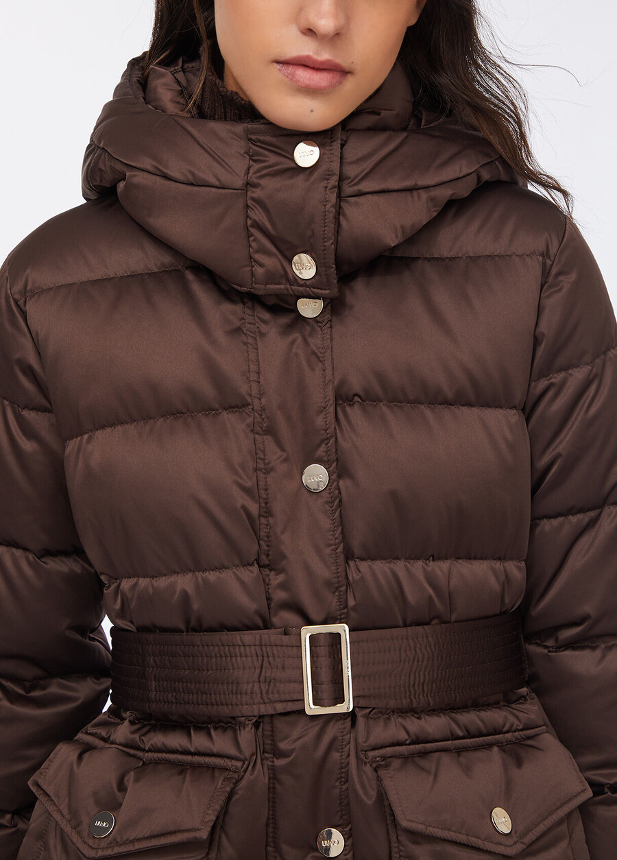 hooded down jacket