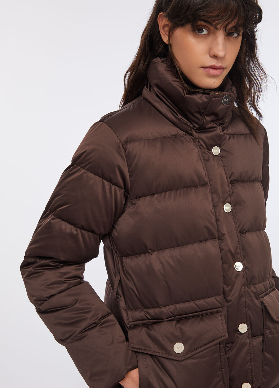 hooded down jacket