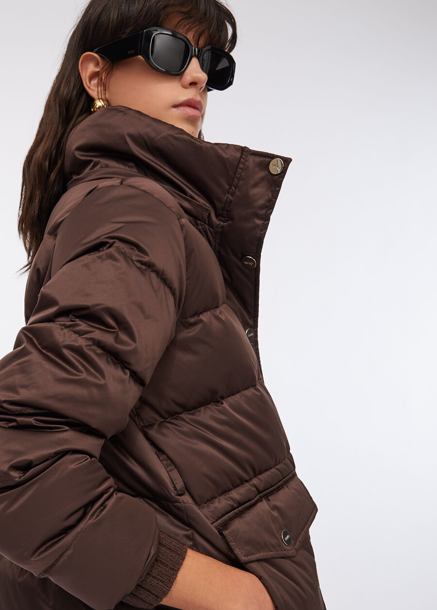 hooded down jacket