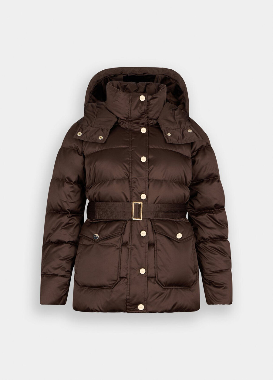 hooded down jacket