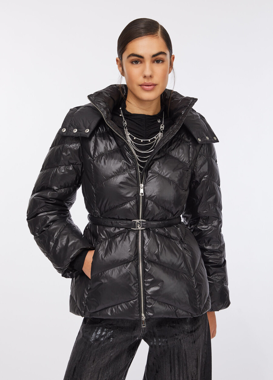 hooded down jacket