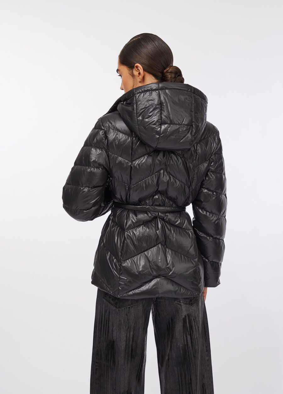 hooded down jacket