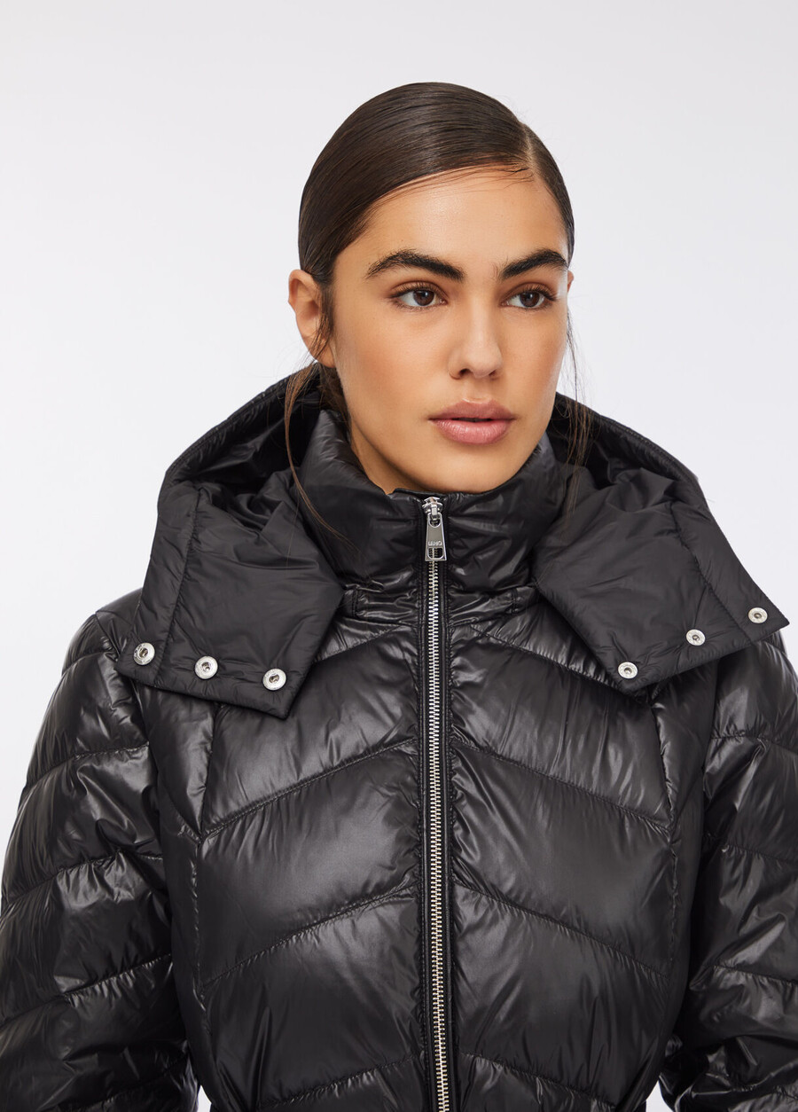 hooded down jacket