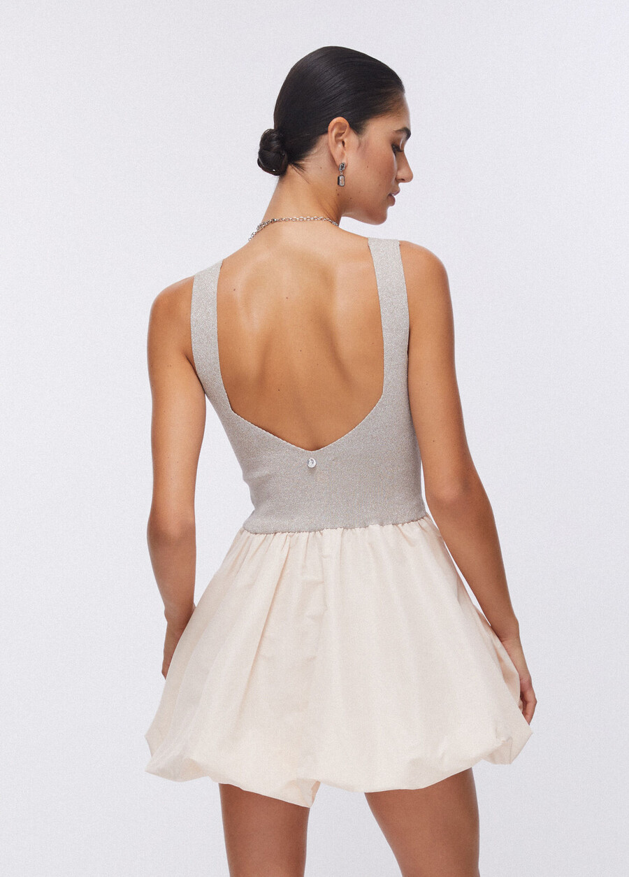 short taffeta dress
