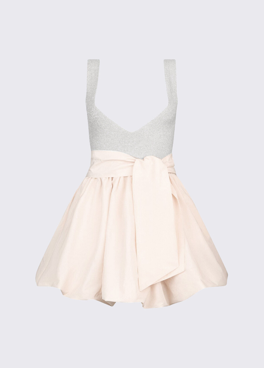 short taffeta dress