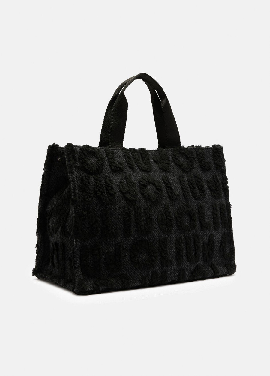 large wool-blend shopping bag