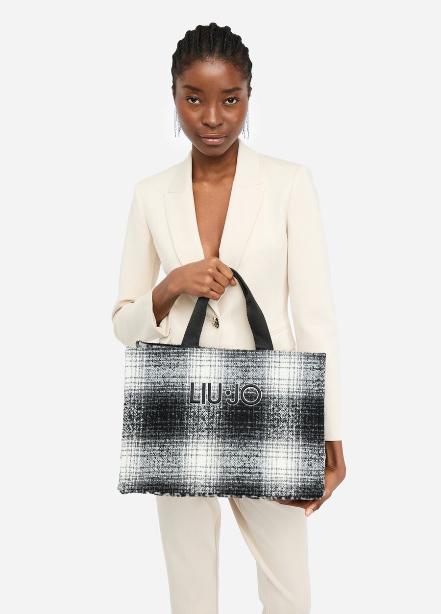 large animal-print shopping bag