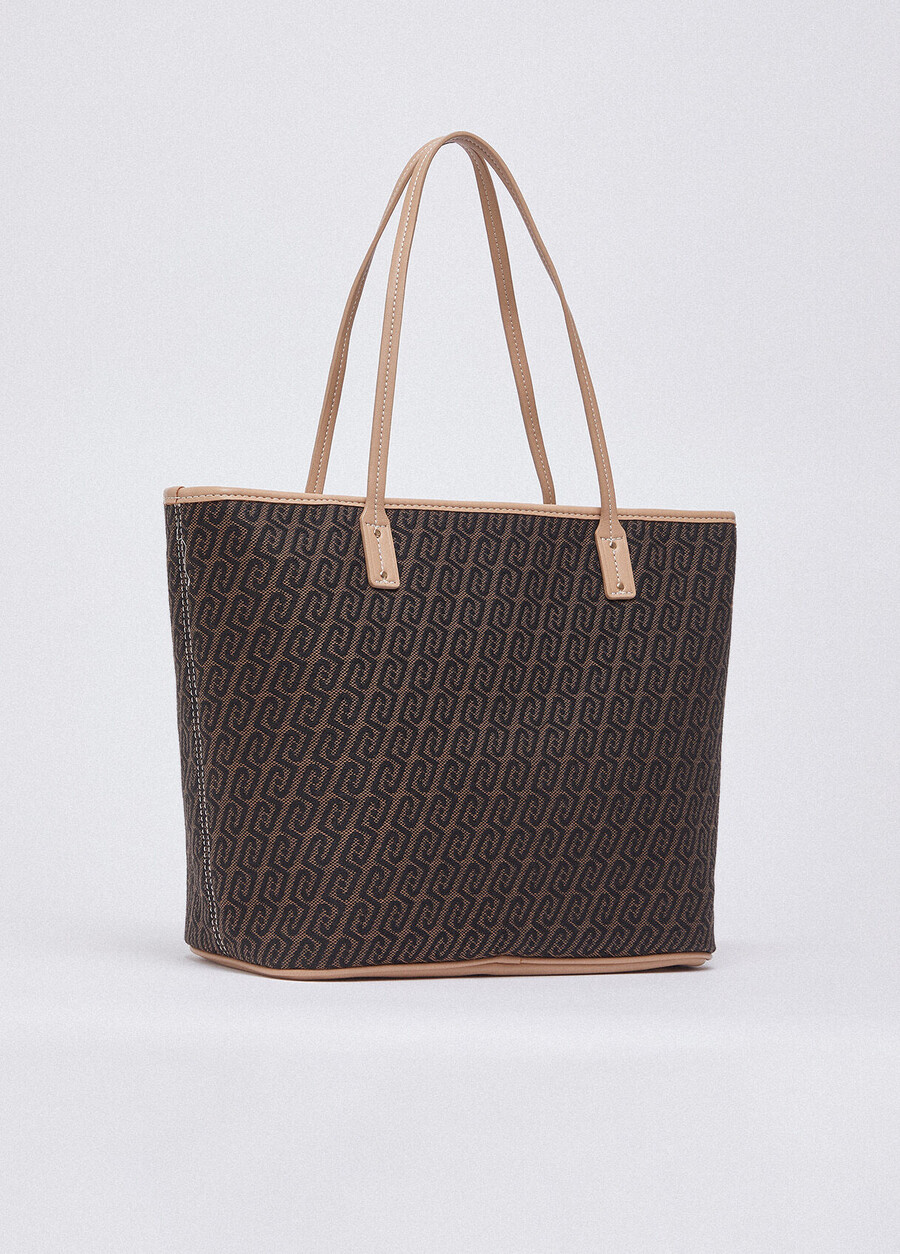jacquard fabric tote bag