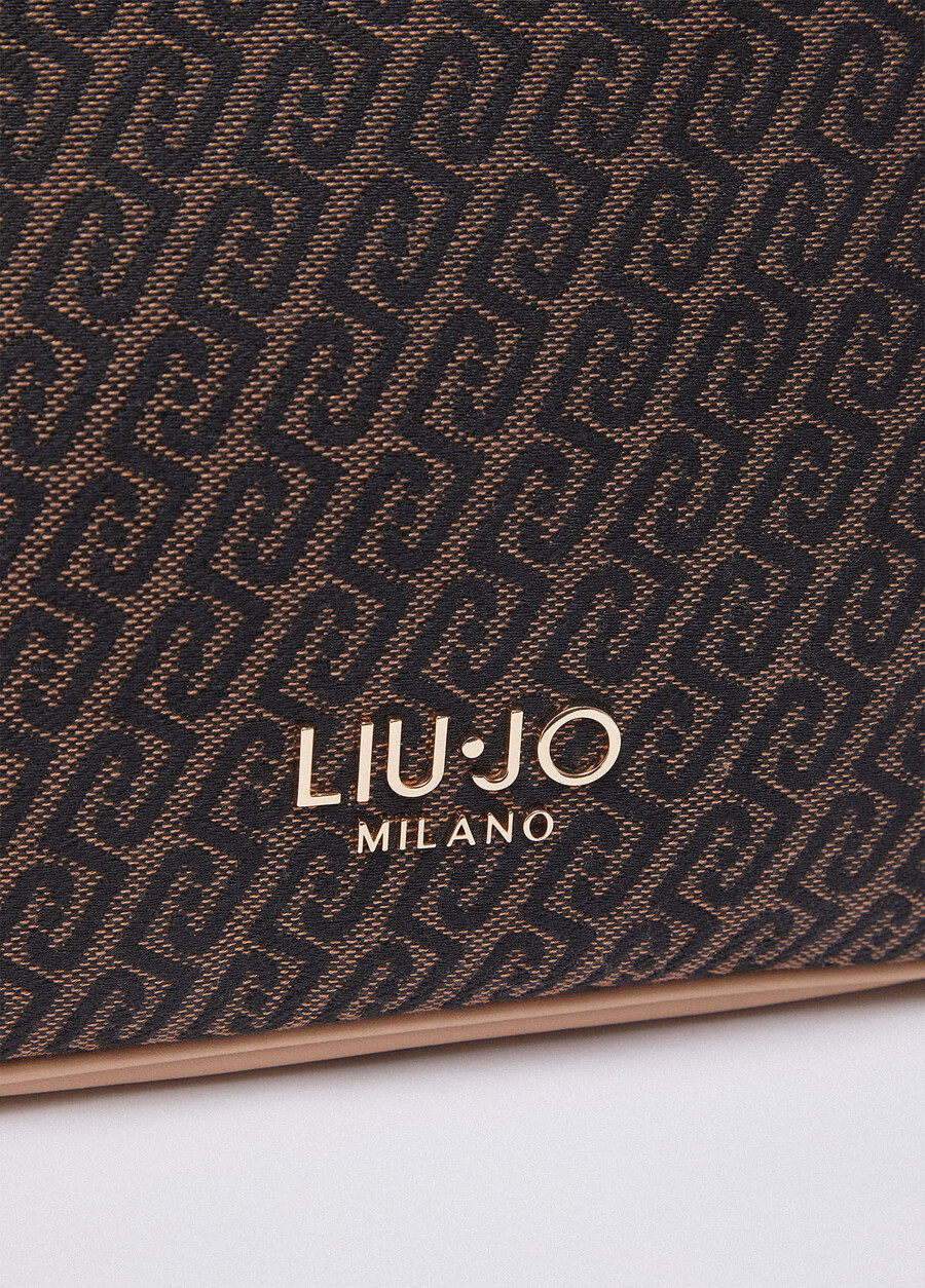 jacquard fabric tote bag