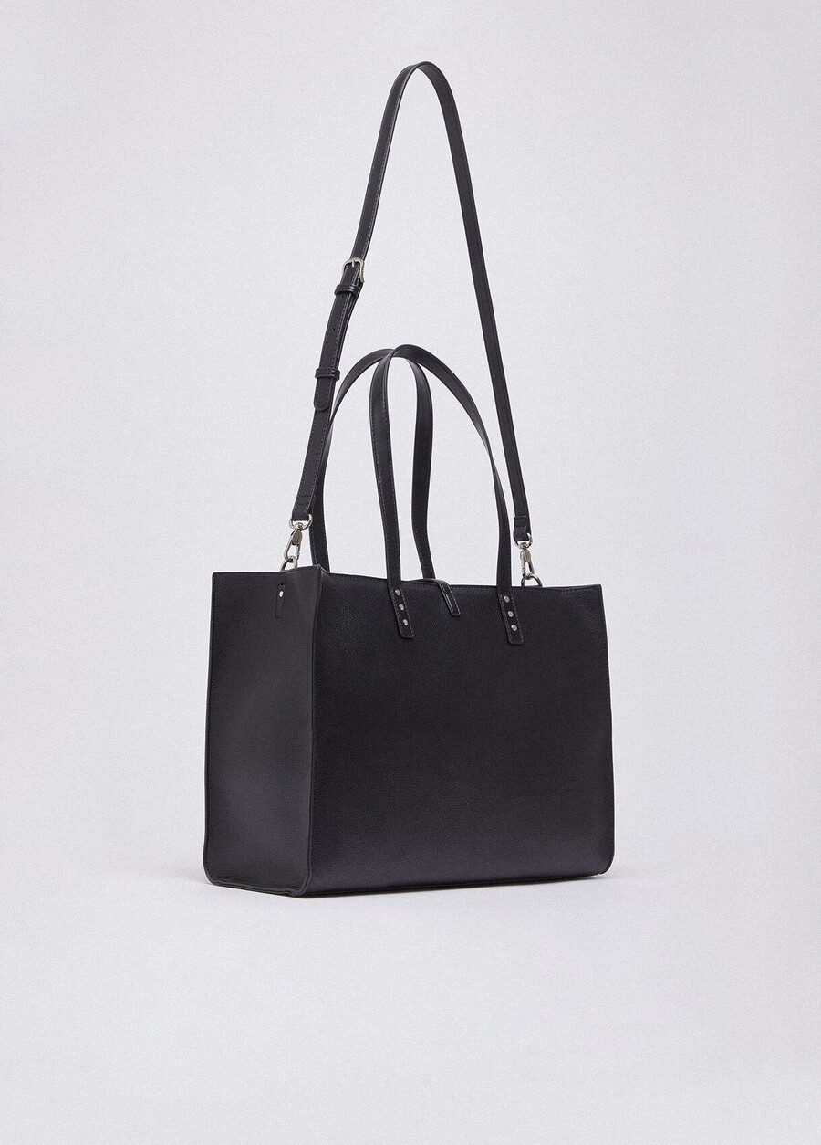 large studded tote bag