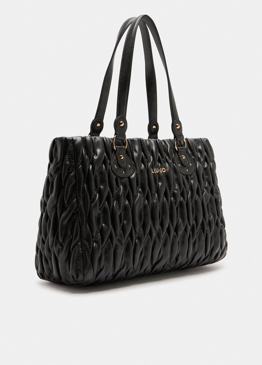 medium quilted shopping bag
