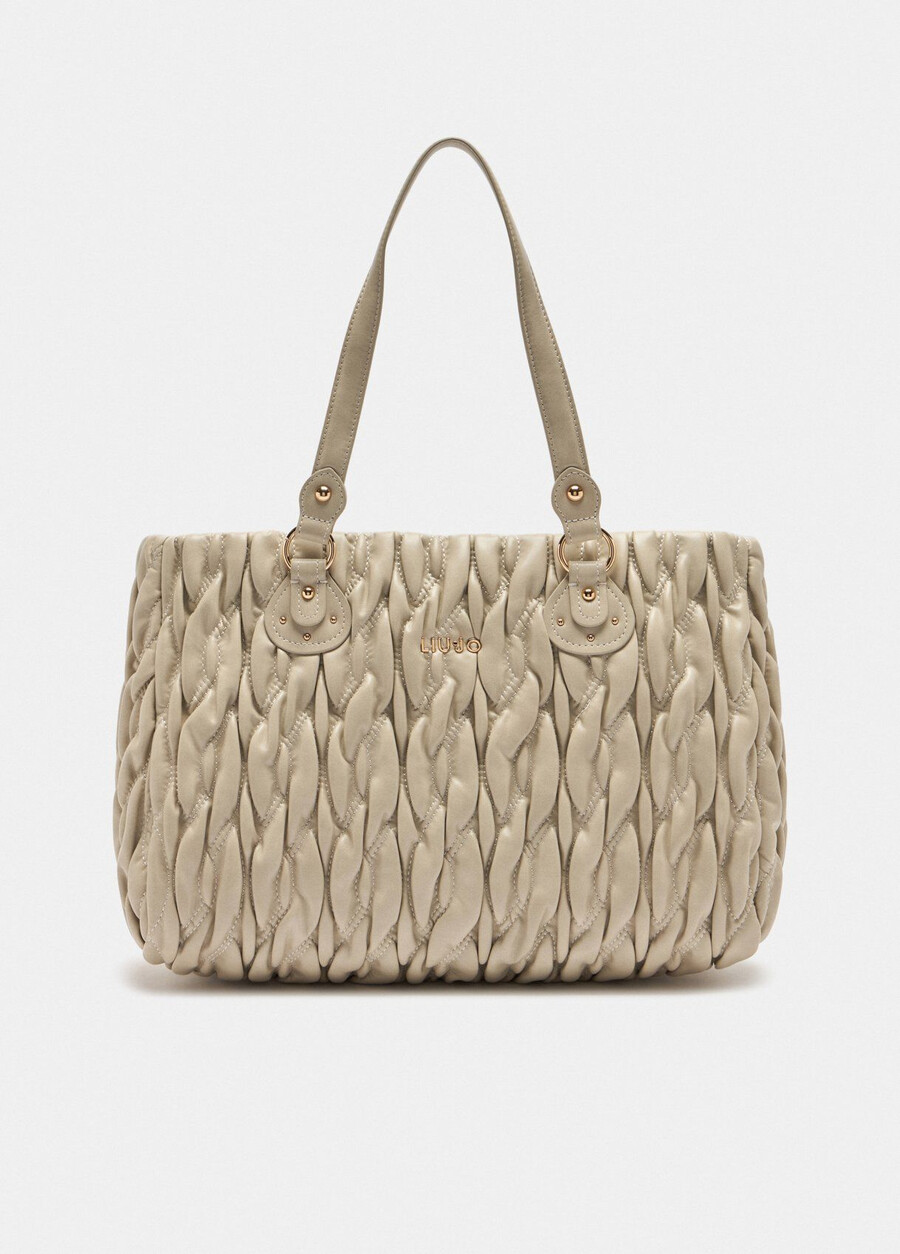 medium quilted shopping bag