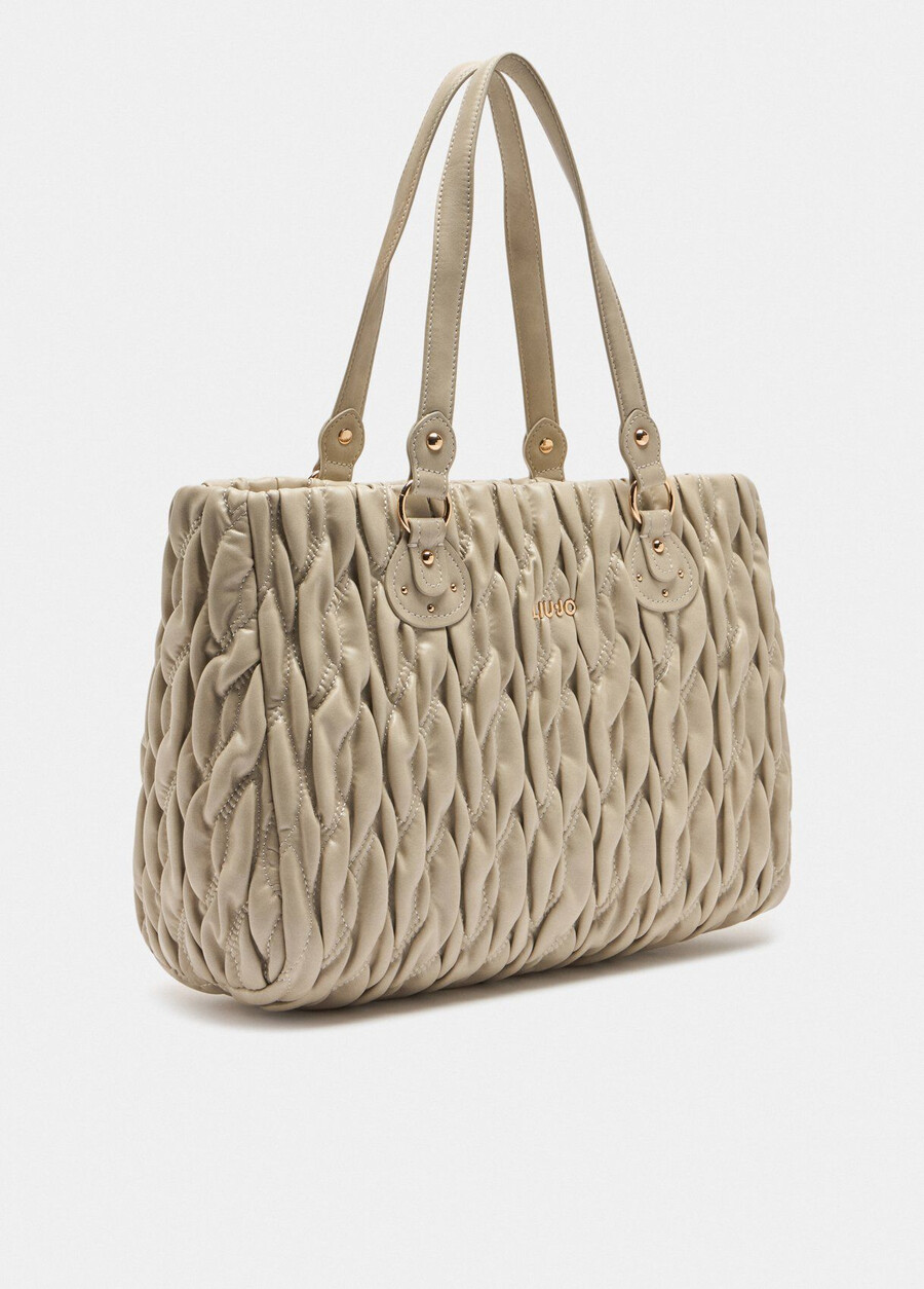 medium quilted shopping bag