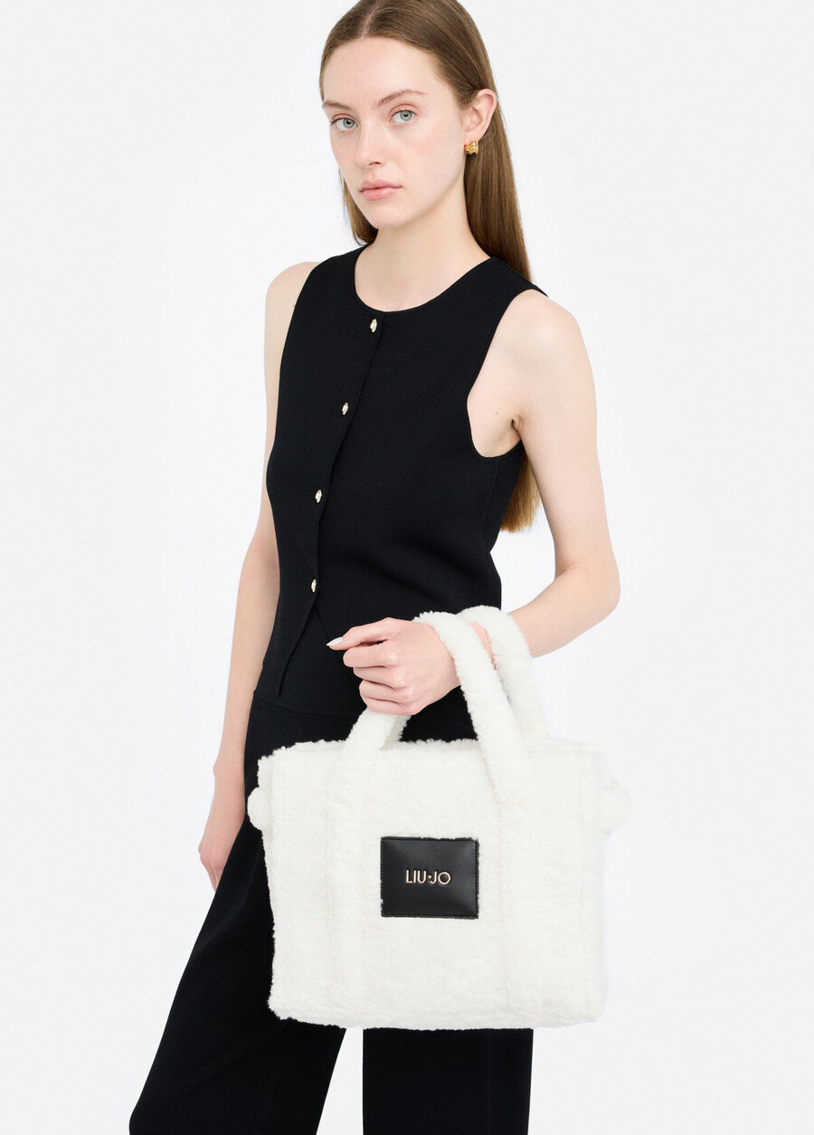 medium teddy tote bag