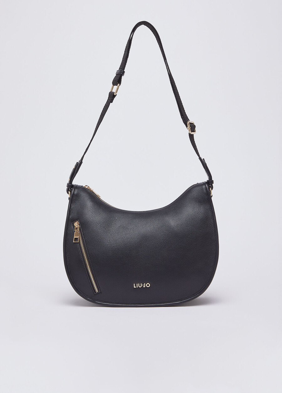 medium zip-up hobo bag