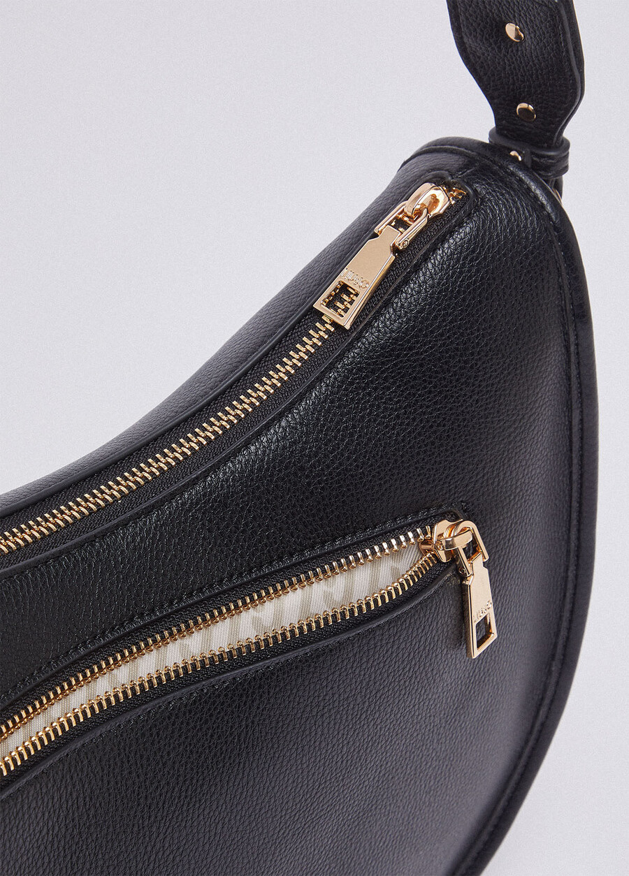 medium zip-up hobo bag