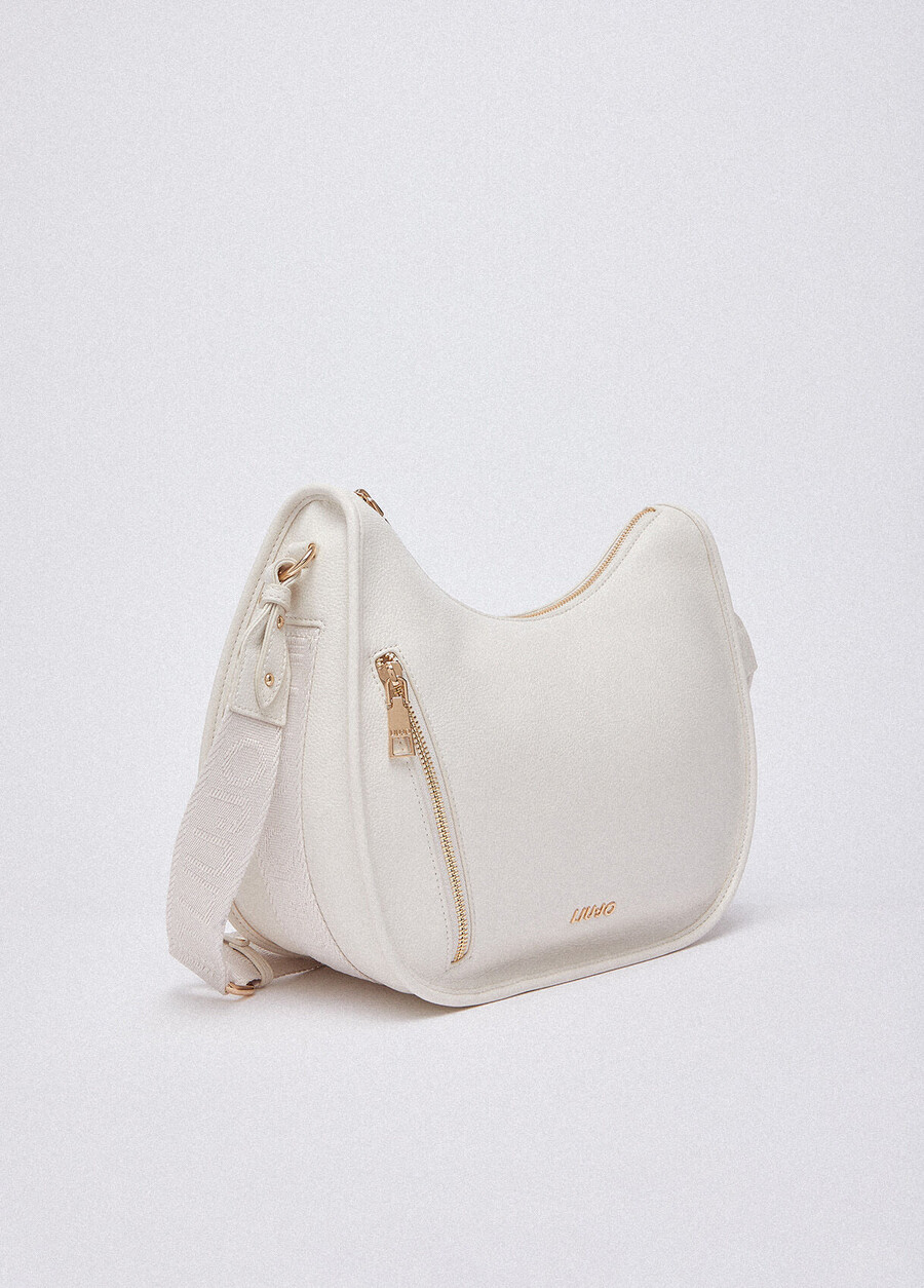 medium zip-up hobo bag