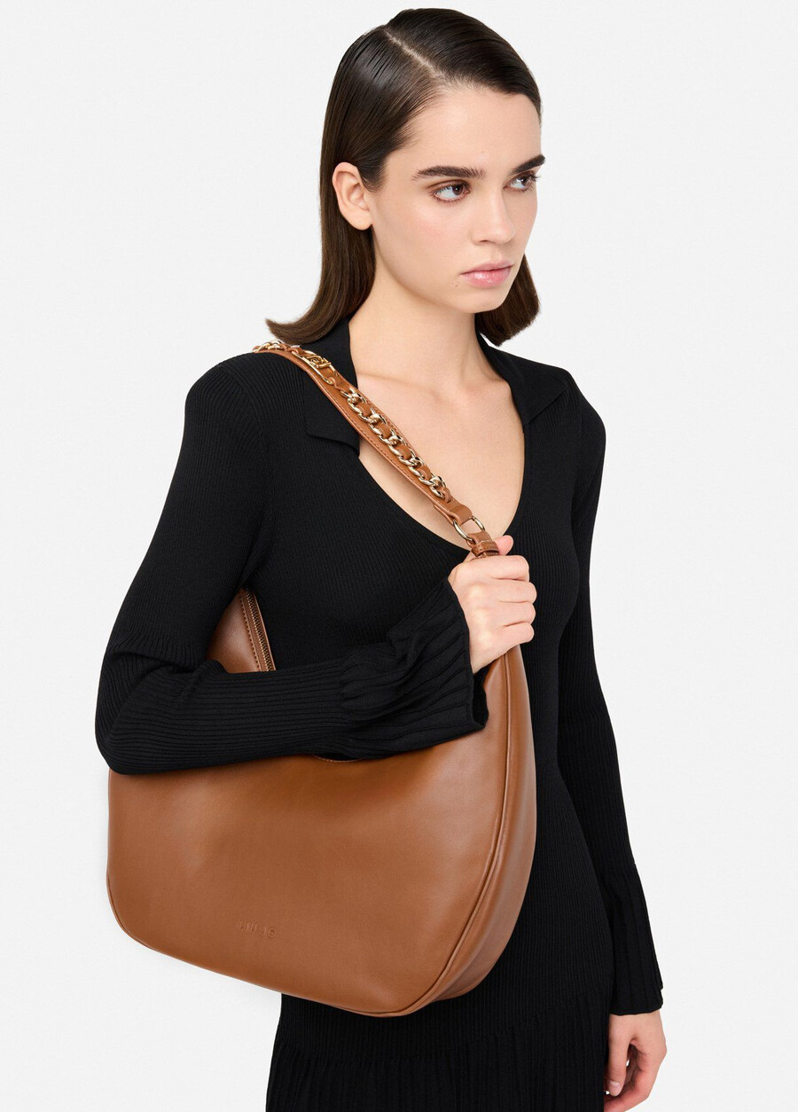 large hobo bag with chain