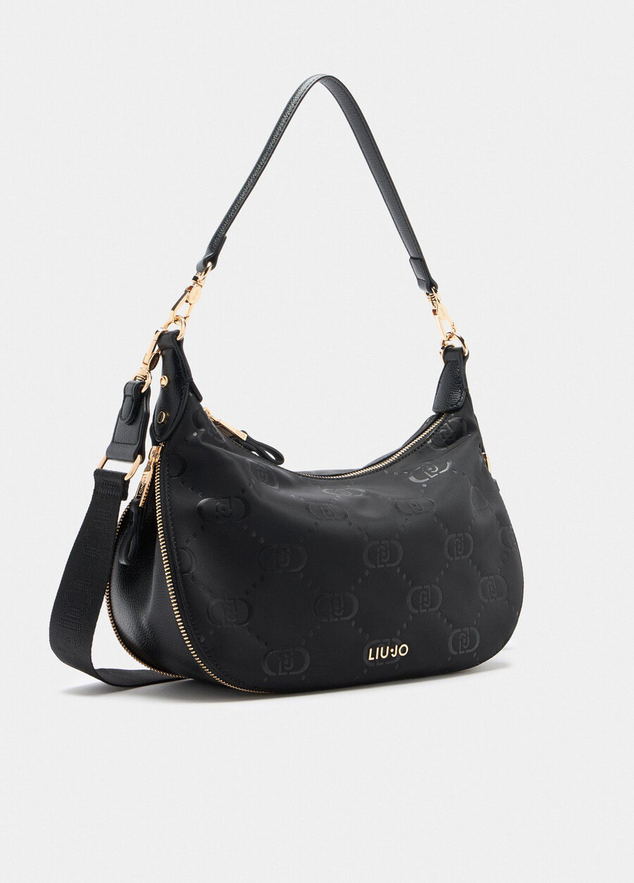 medium nylon hobo bag