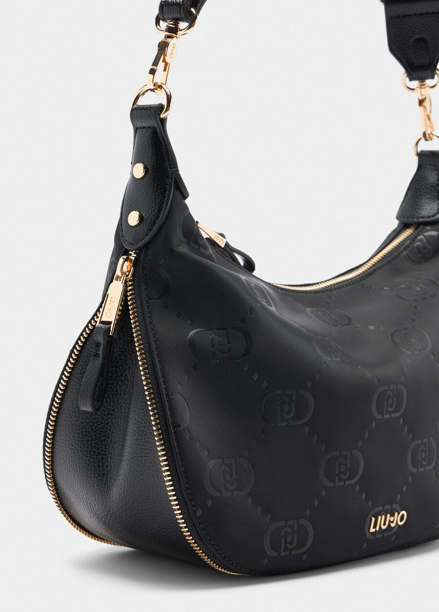 medium nylon hobo bag