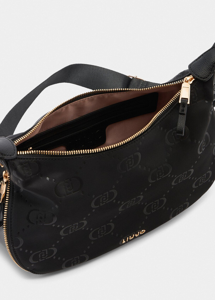 medium nylon hobo bag