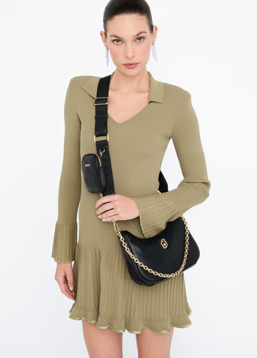 small hobo bag with chain