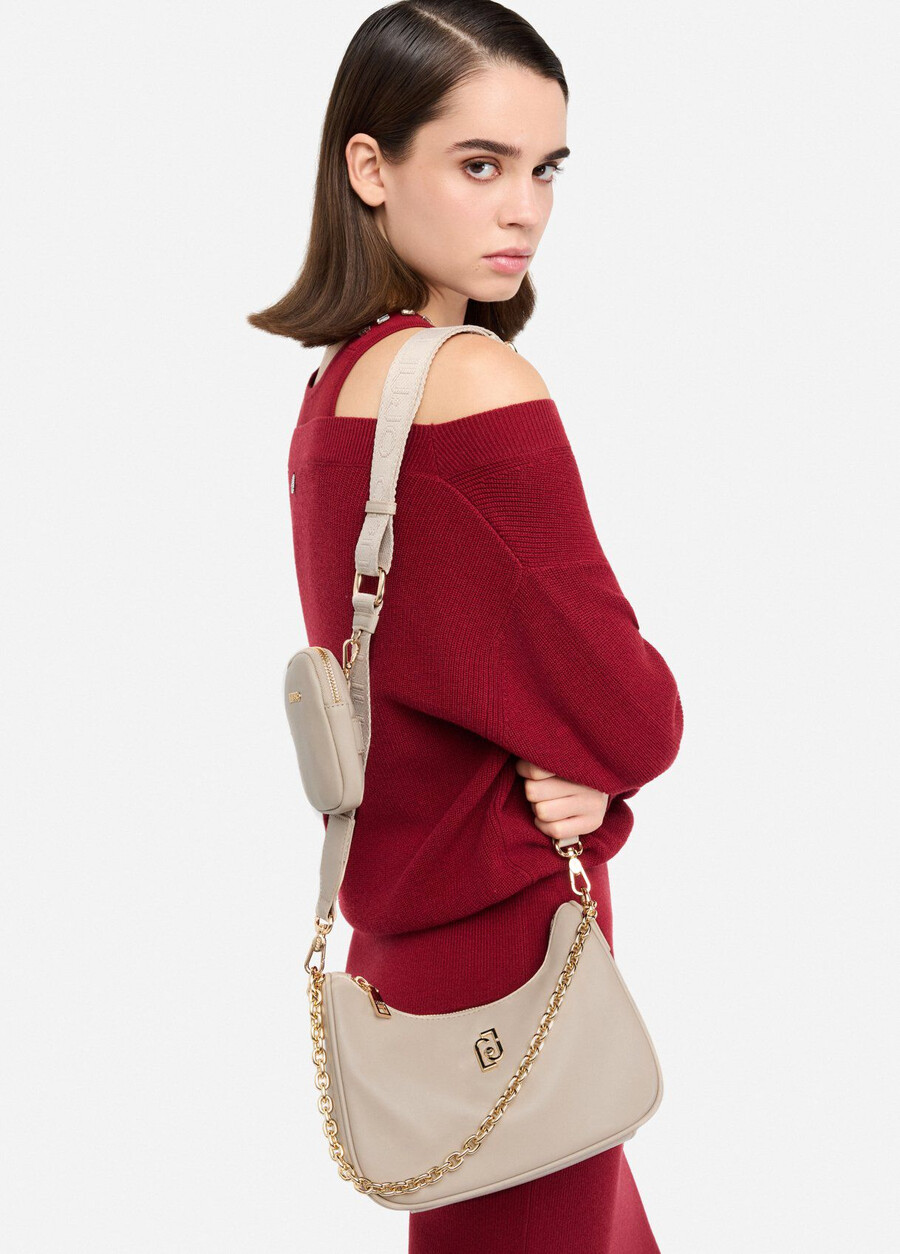 small hobo bag with chain