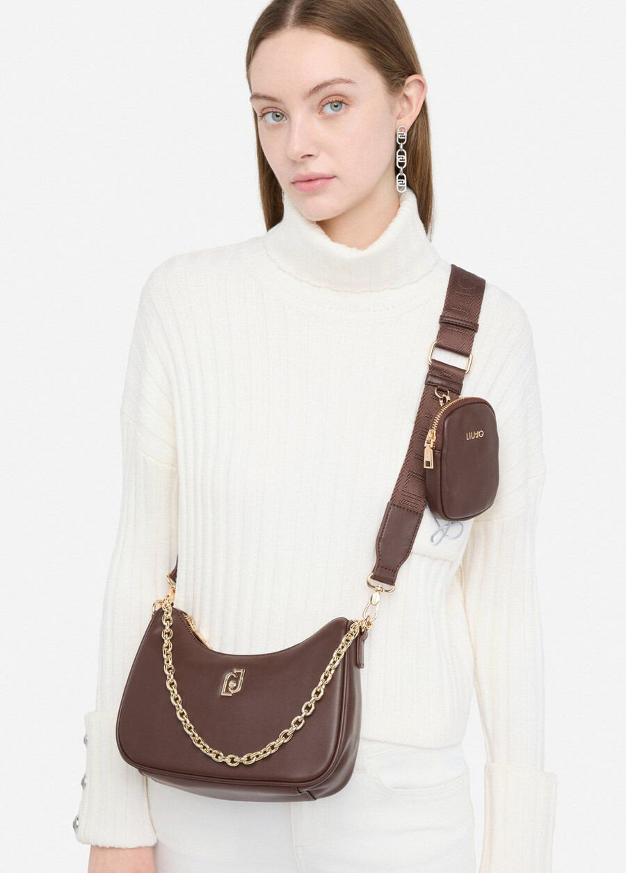 small hobo bag with chain