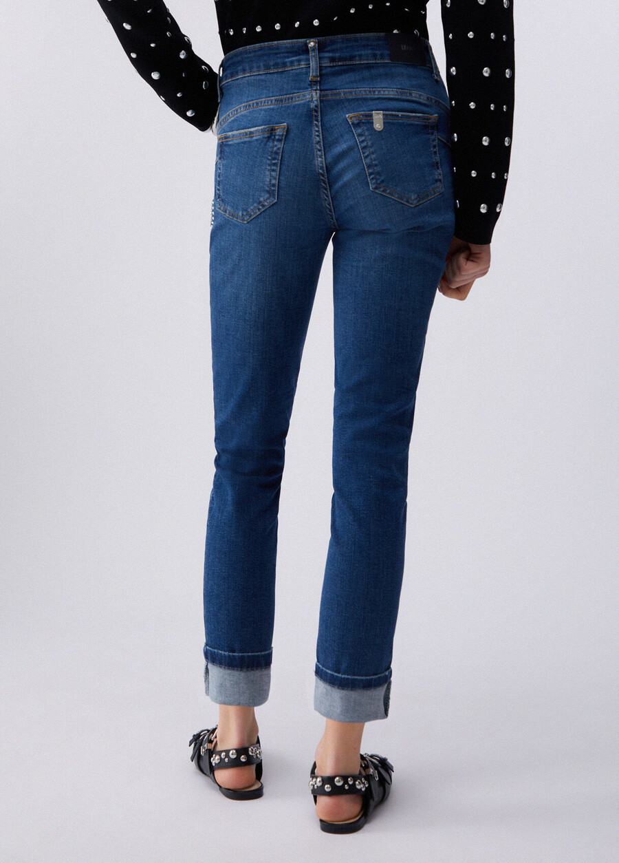 skinny jeans with rhinestones