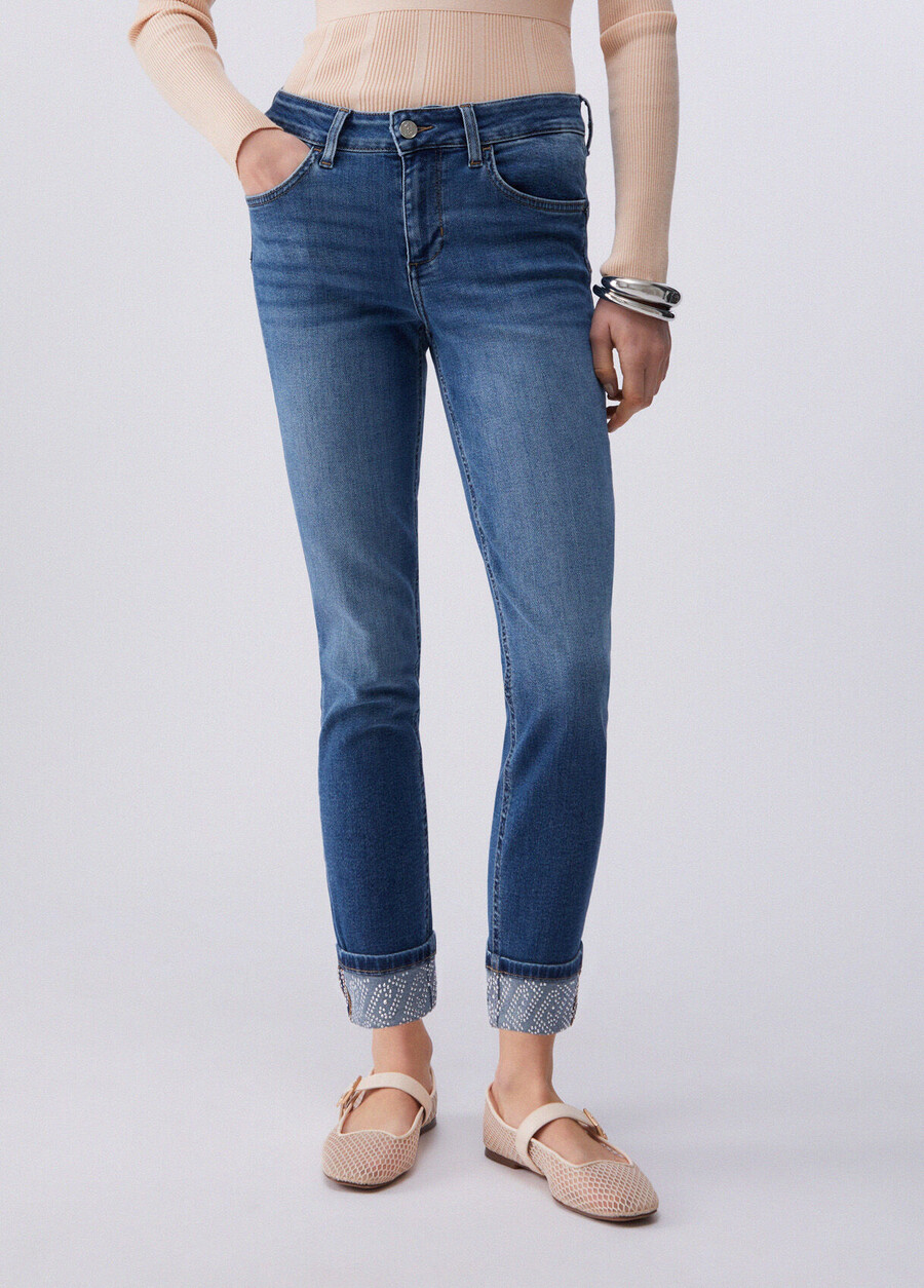 skinny jeans with rhinestones