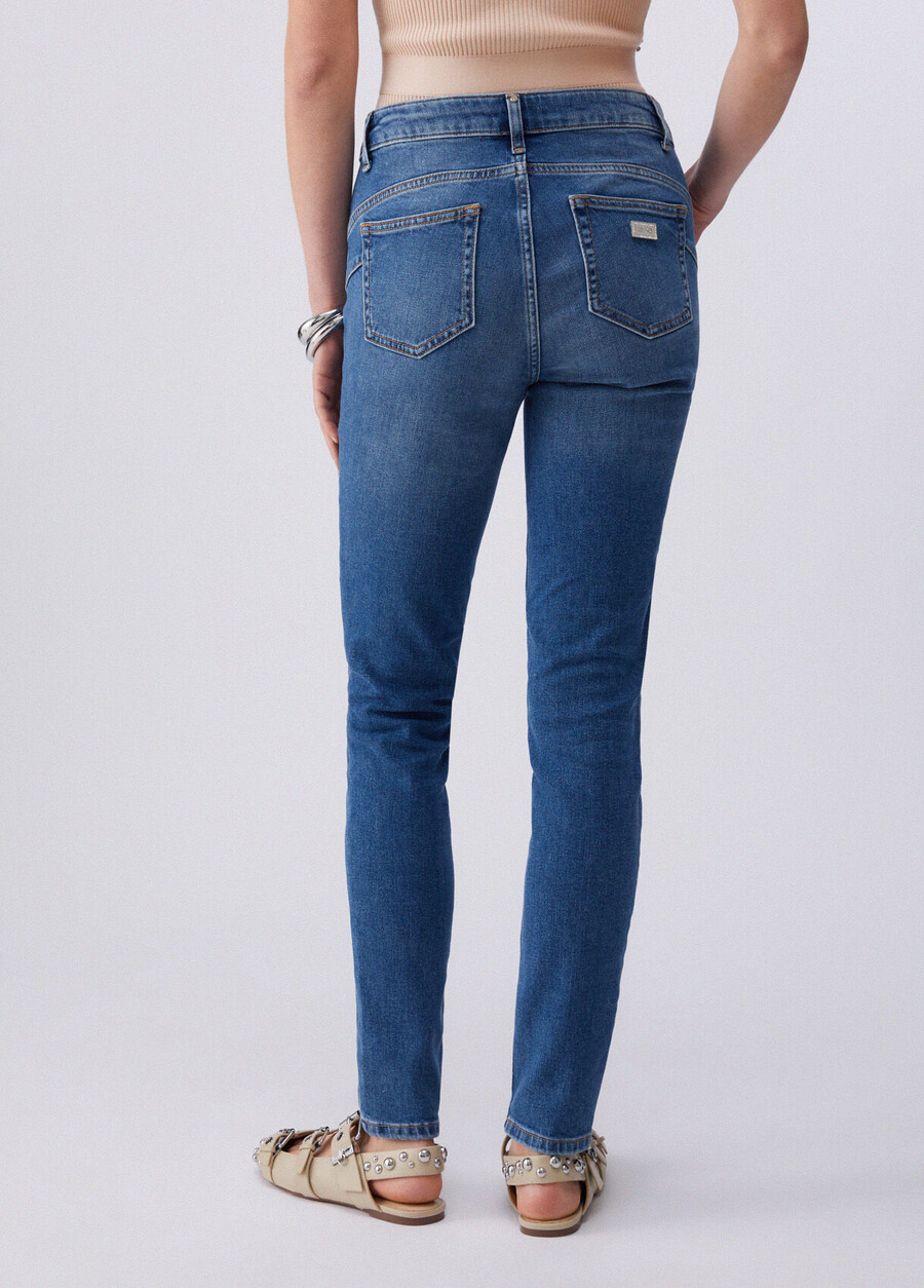 high-rise skinny jeans