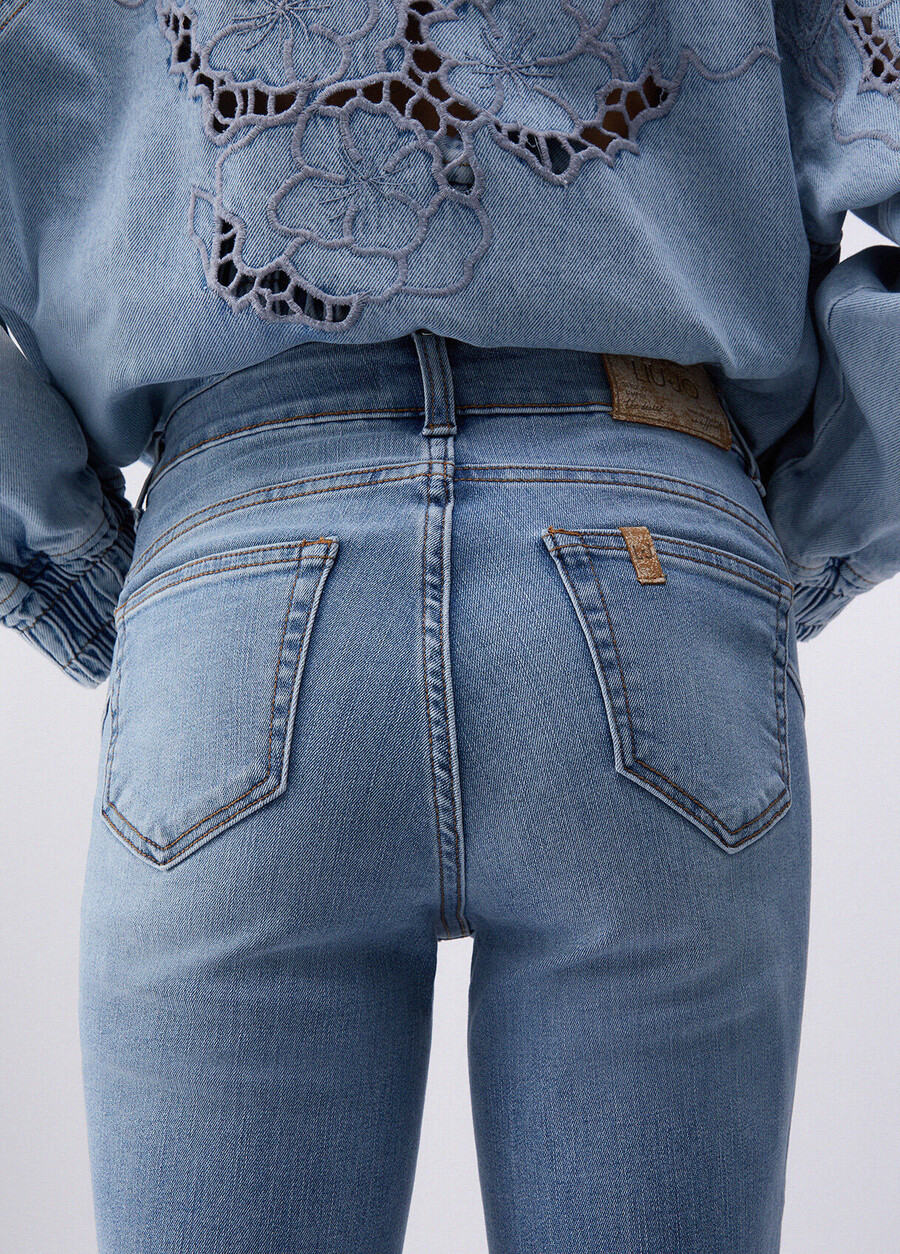 high-rise skinny jeans
