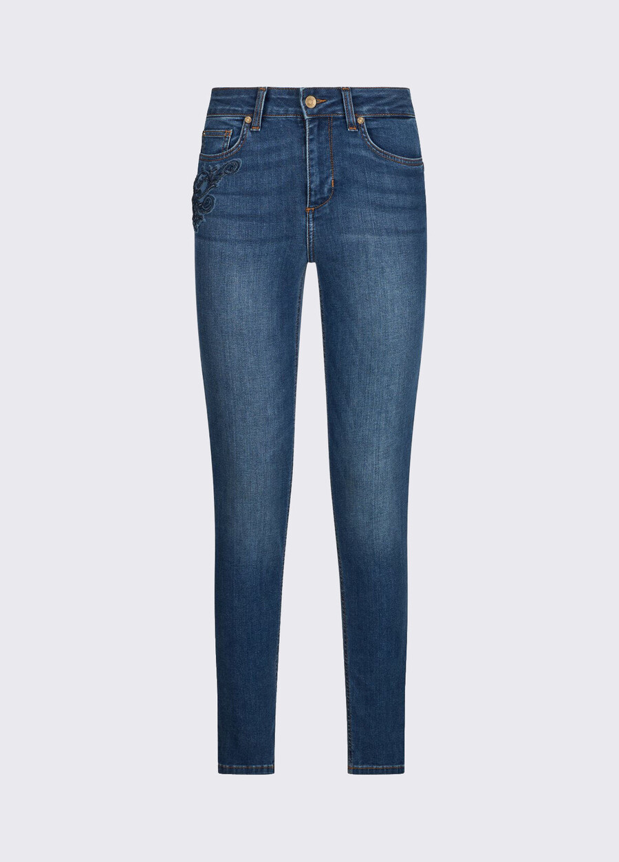 skinny jeans with embroidery