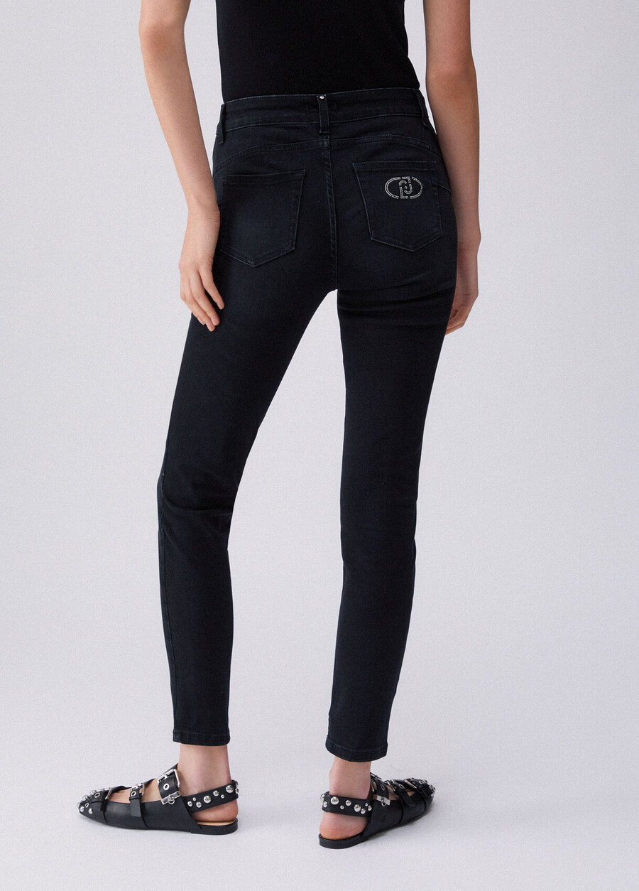 high-rise skinny jeans