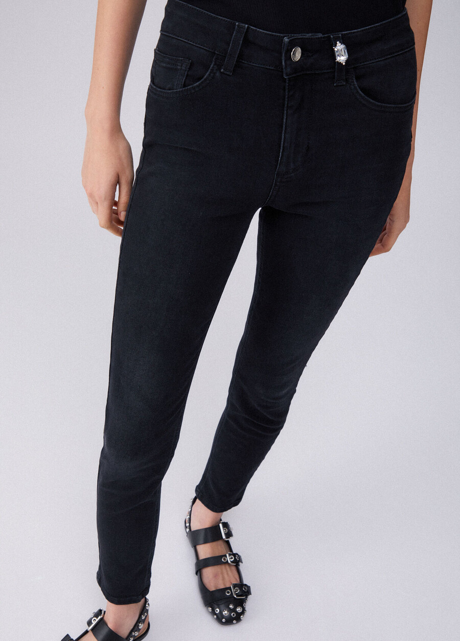 high-rise skinny jeans