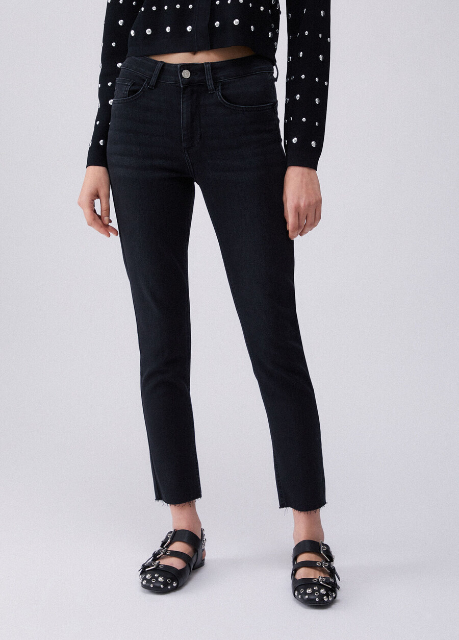 high-rise skinny jeans