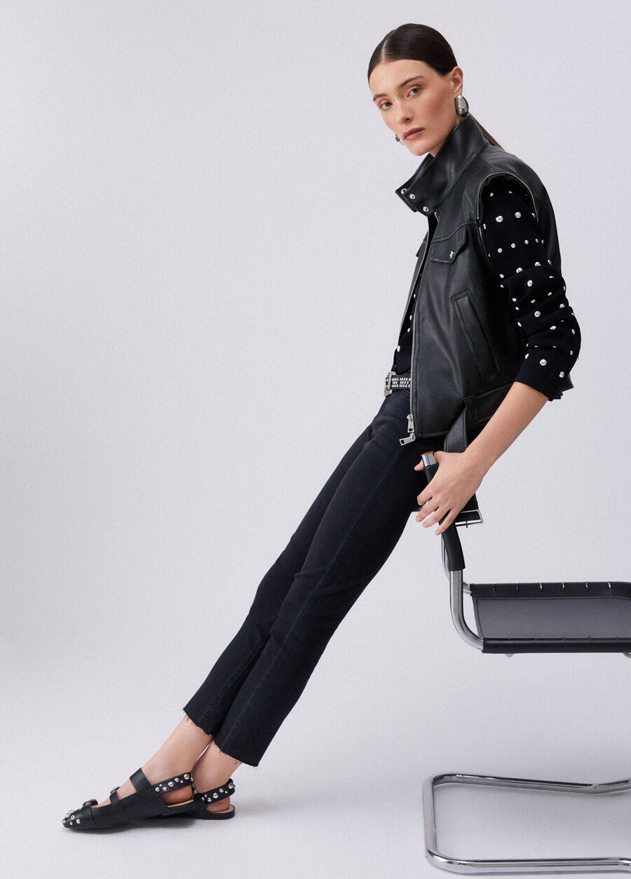 high-rise skinny jeans