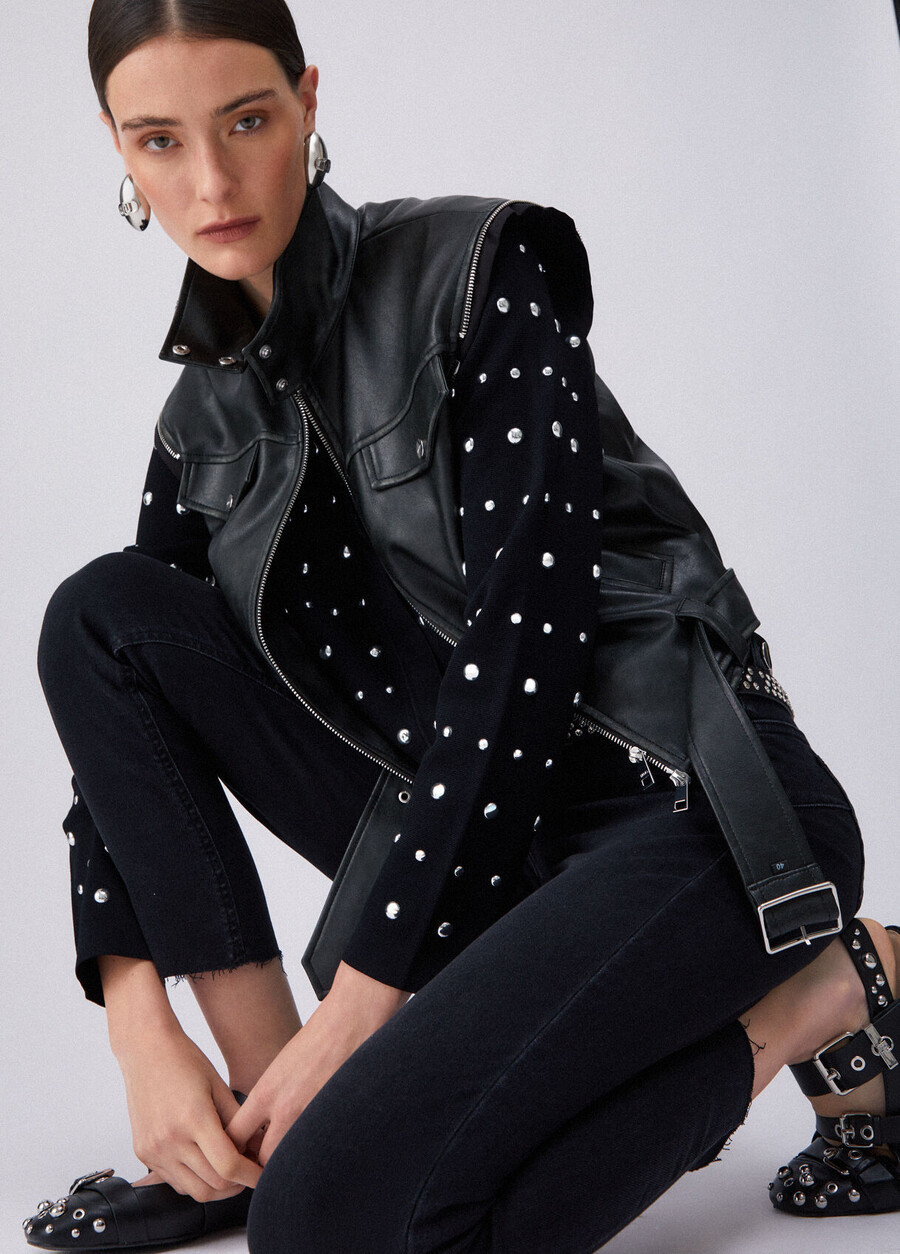 high-rise skinny jeans